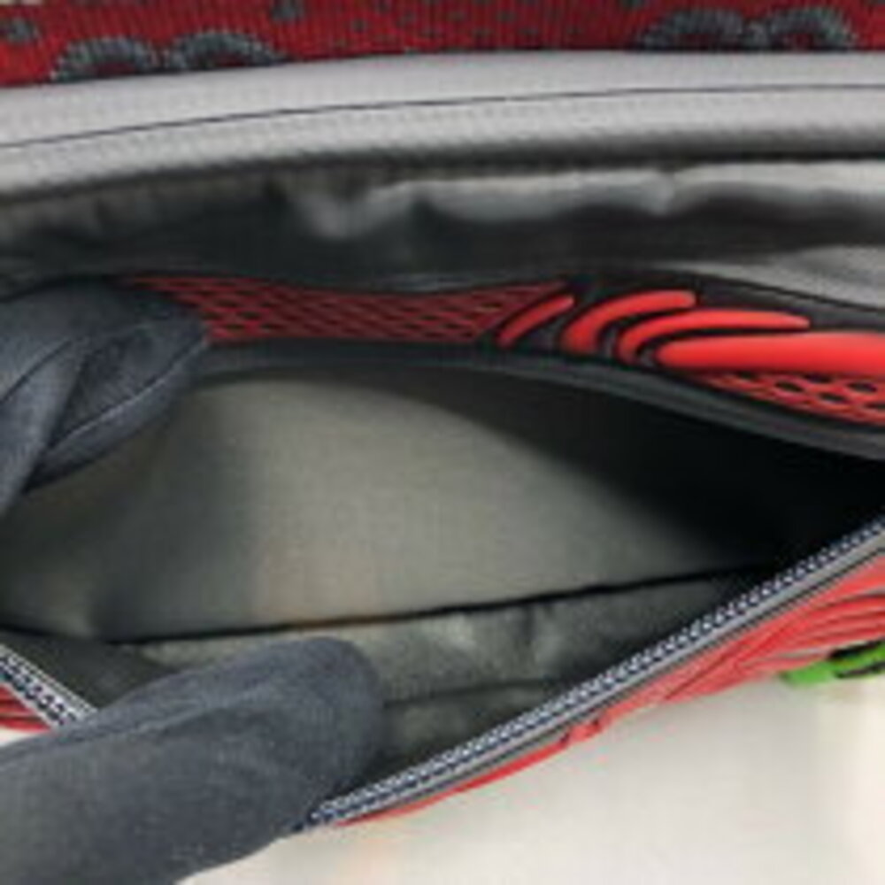 Gucci GG Belt Bag Gray Red Canvas Waist - Picture 7 of 10